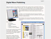 Tablet Screenshot of digitalwavepublishing.com